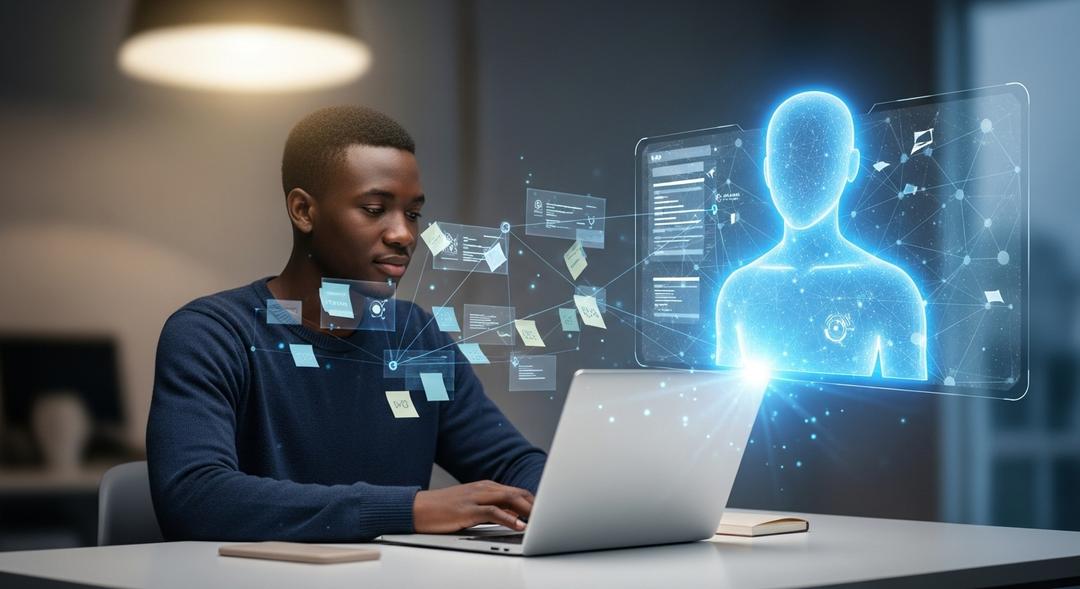 Happy students on grass